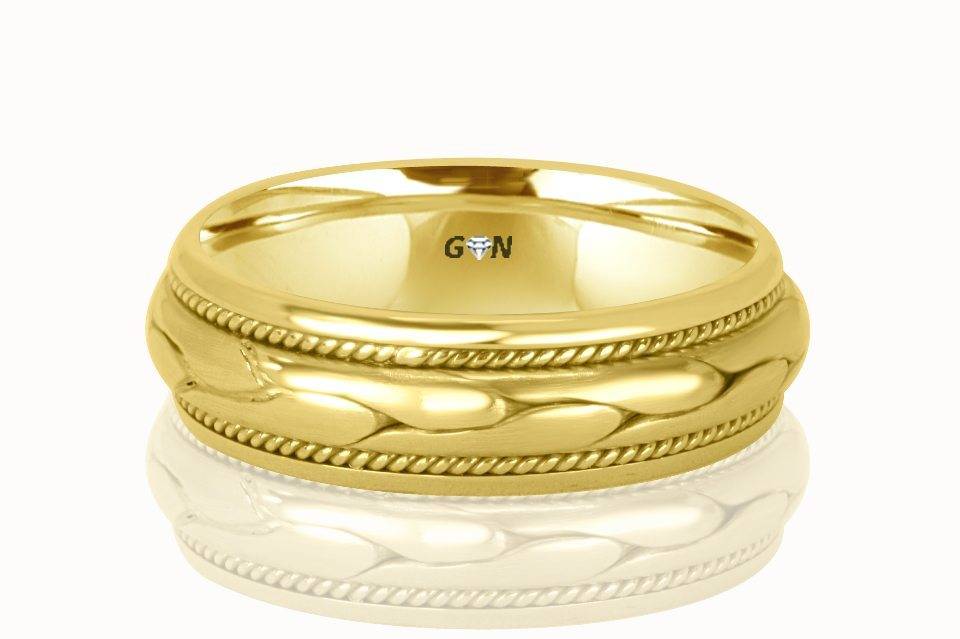 Gents Wedding Ring - R298 - GN Designer Jewellers