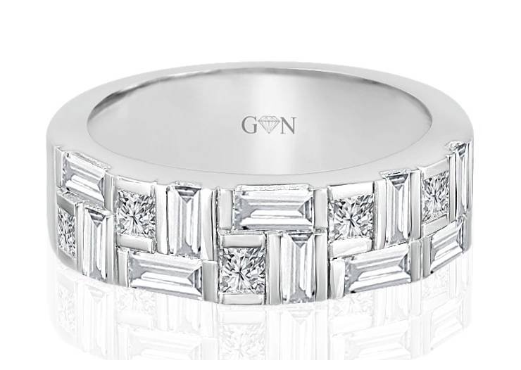 Ladies Multi Set Design Celebration Ring - R498 - GN Designer Jewellers