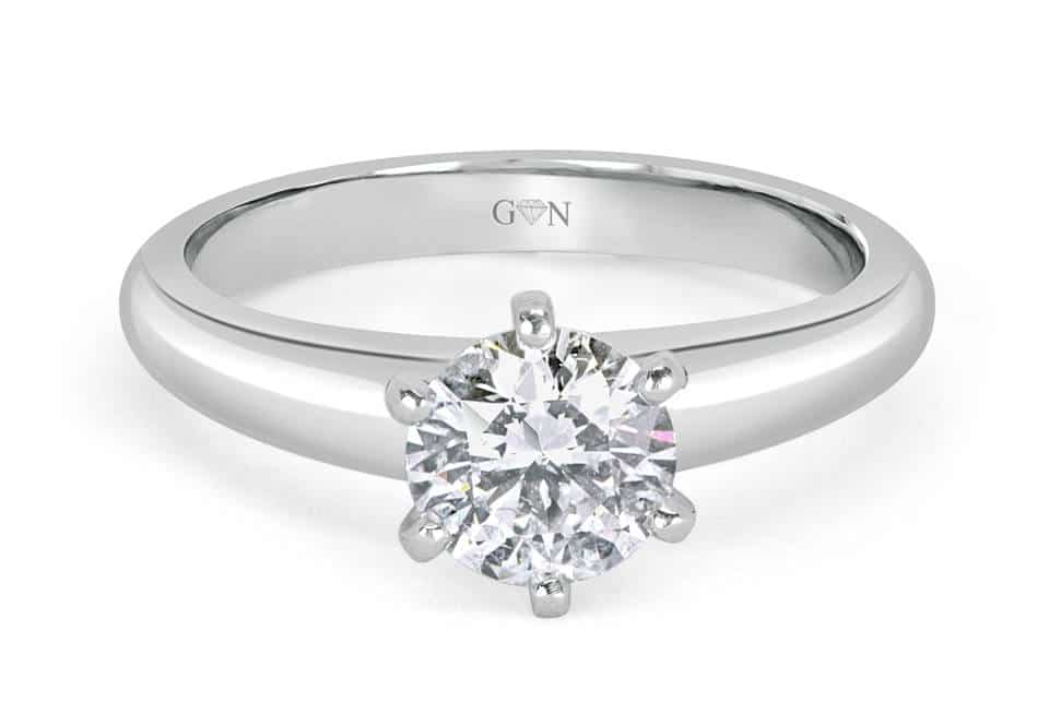 Ladies Solitaire Design Engagement Ring - R542 - GN Designer Jewellers