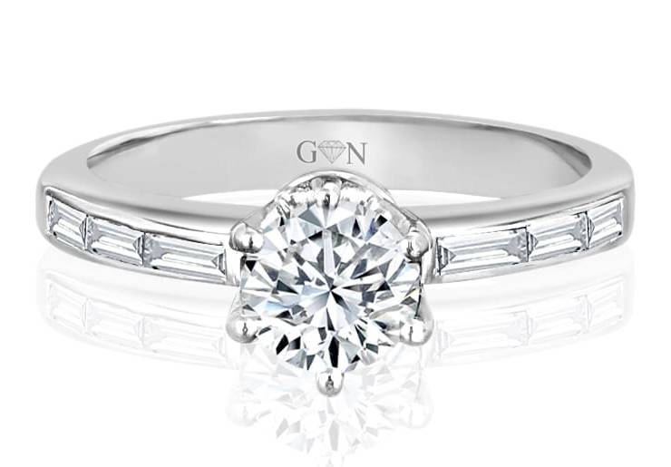 Ladies Multi Set Engagement Ring - R632 - GN Designer Jewellers