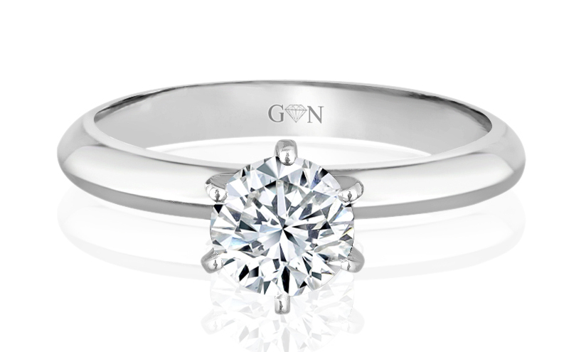 Ladies Solitaire Design Engagement Ring - R647 - GN Designer Jewellers