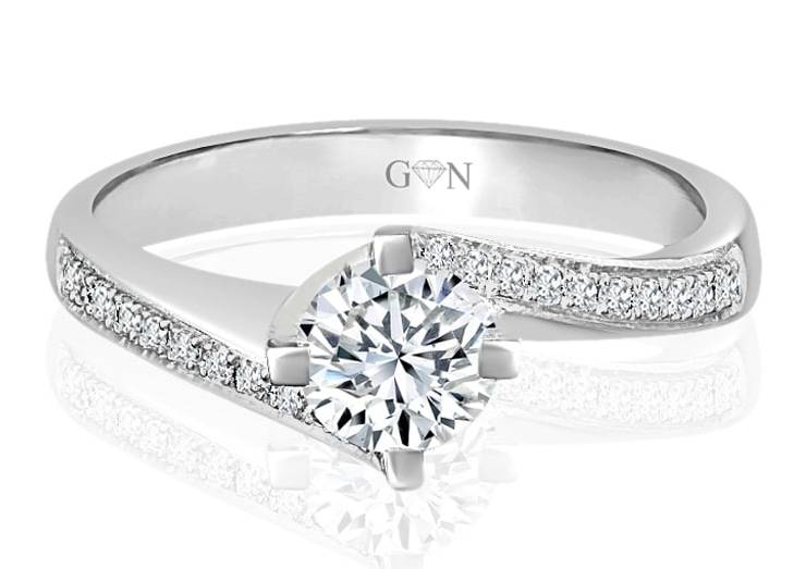 Ladies Multi Set Engagement Ring - R649 - GN Designer Jewellers