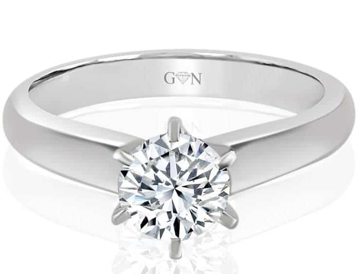 Ladies Solitaire Design Engagement Ring - R668A - GN Designer Jewellers