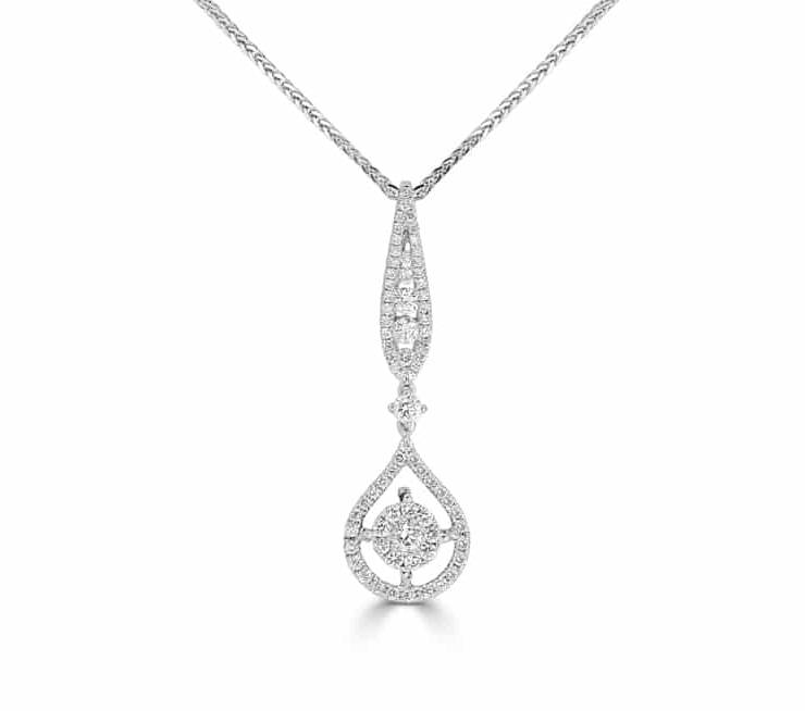 Ladies Diamond Pendant - DP265 - GN Designer Jewellers