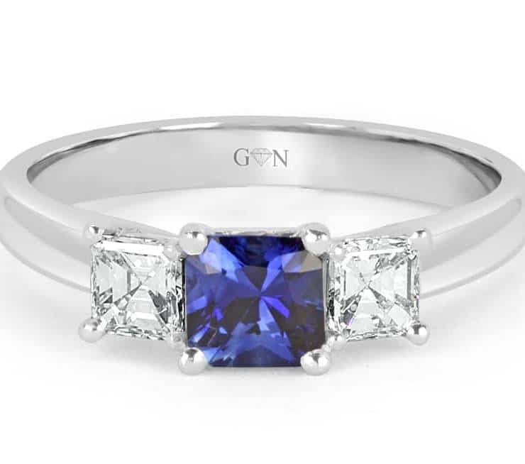 Ladies Coloured Stone Design Engagement Ring – R852 - GN Designer Jewellers
